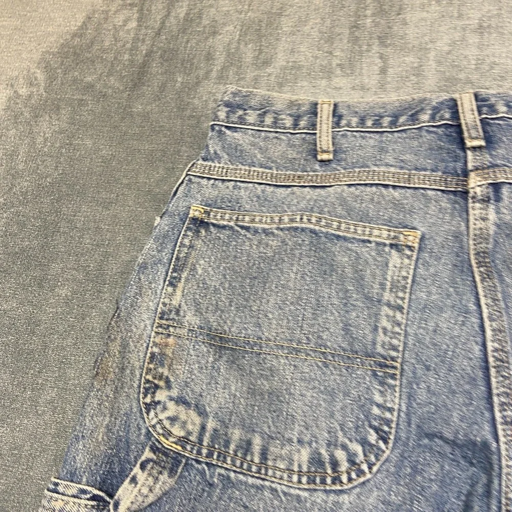 Dickies Carpenter Jeans Mens 31x31 Blue Denim Straight Workwear Utility Pockets